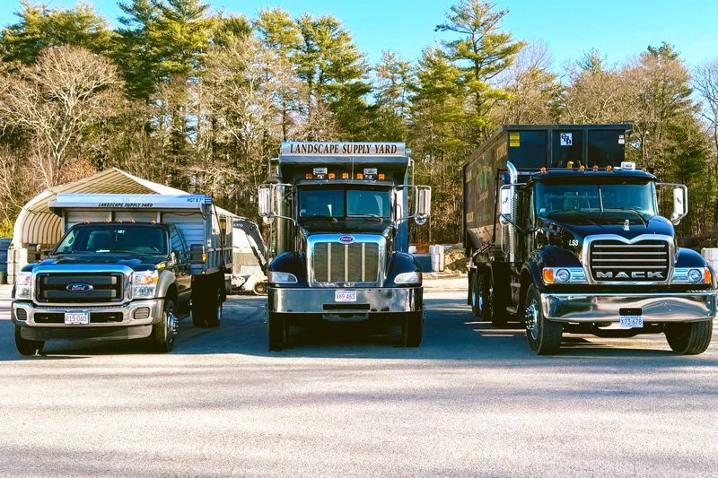 Landscape Supply Yard Delivery vehicles